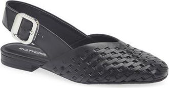Bottero Bottoulon Slingback Flat in Preto at Nordstrom, Size 7