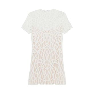 SIMKHAI Abito corto in macram&egrave; Desiree - - Dresses - Donna - Bianco - S