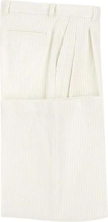 L.B.M. 1911 High-Waist Wide-Leg Pants With Ribbed Texture