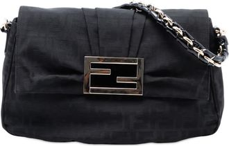 Fendi Pre-owned Fendi Zucca Canvas Mia Flap Shoulder Bag Ladies 9DBT8QVAR88W235V