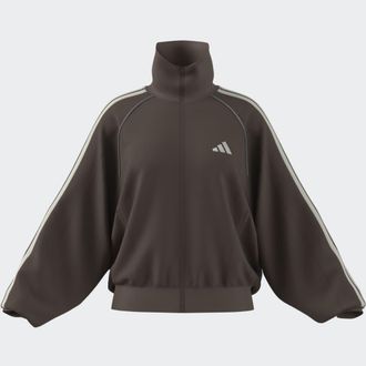 adidas Trainingsjacke ADIDAS SPORTSWEAR STSV TRACK TOP, Damen, Gr. XXL, earth strata, sanftes wei&szlig;, Obermaterial: 59% Polyester, 41% Baumwolle, normal, Jacke