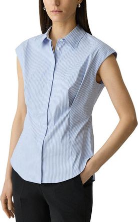 Theory Cap Sleeve Cinch Shirt