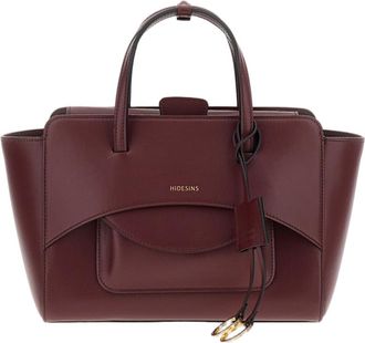 Hidesins Red Flap M Leather Shoulder Bag