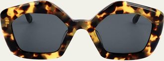 Marni Logo Acetate Butterfly Sunglasses