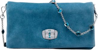 Miu Miu Pre-owned Miu Miu Suede Crystal Chain Satchel Ladies Y8V3X29WS2ZEXB71
