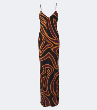 Pucci Abito sottoveste Labirinto in seta cr&ecirc;pe de chine