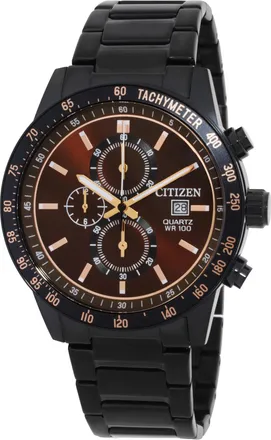 Citizen Chronograph Quartz Brown Dial Mens Watch AN3605-55X
