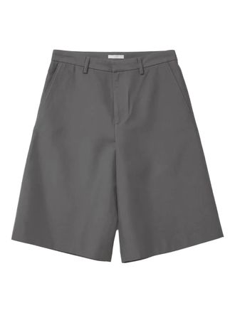 1989 STUDIO wide-leg tailored shorts - men - Viscose/Cotton/Silk - 48 - Grey