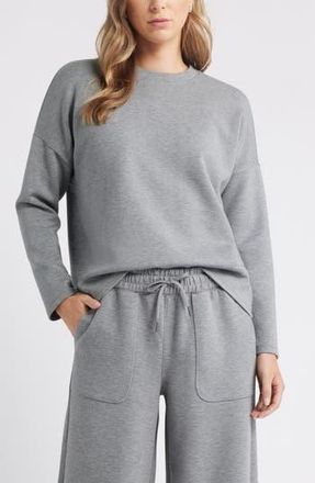 Caslon Soft Touch Sweatshirt in Grey Dark Heather at Nordstrom Rack, Size Large