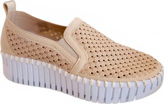 Ilse Jacobsen Womens Tulip Kit Platform Slip-On Sneaker In White