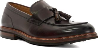 Dune London Mens Shaw Tassel Detail Loafers Size UK 11 Brown