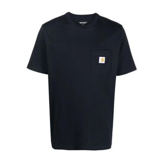Carhartt Work in Progress S/S Pocket T-Shirt - Heren - T-shirts - Blauw - S - Katoen - Tops
