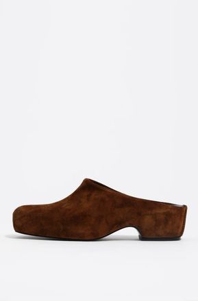 Bimba & Lola Suede clog in Dark Brown at Nordstrom, Size 36