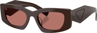Prada Prd 03Sd Zonnebril - unisex - Zonnebrillen - Bruin - 51 MM - Accessoires