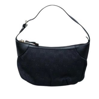 Gucci Pre-owned Shoulder Bags, female, Blue, Size: ONE SIZE Pre-owned Vintage Canvas Shoulder Bag