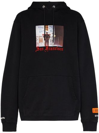 Heron Preston Felpa San Francisco con cappuccio - Nero