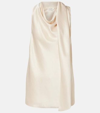 Vince Scarf-detail satin top