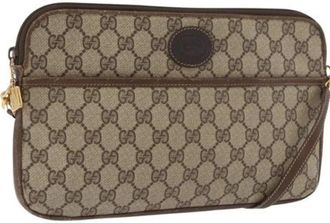 Gucci Pre-owned Shoulder Bag - unisex - Vintage Schoudertas - Bruin - ONE Size - Leer - Vintage