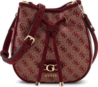 Guess Tassen, Dames, Rood, ONE Size, Samantha Mini Drawstring Bucket