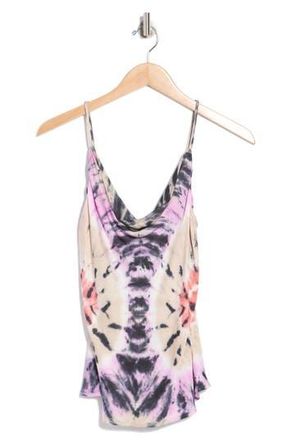 Young Fabulous & Broke Emmet Cowl Neck Satin Camisole in African Violet Venus Wash at Nordstrom Rack, Size X-Small