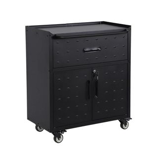 Sweeek Mueble bajo de almacenamiento para garaje con 1 caj&oacute;n y 2 puertas