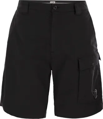 C.P. Company Cp Company Cotton Cargo Shorts With Lens
