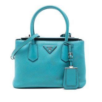 Prada Pre-owned Prada Small Saffiano Cuir Turnlock Twin Satchel YXV264RELQTIXU2F