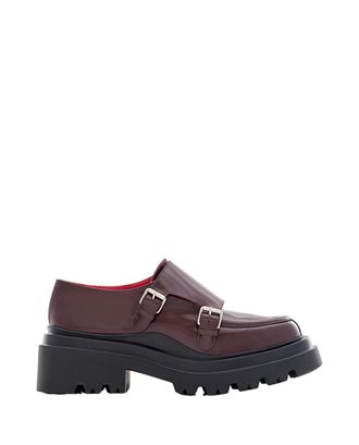 Plan C Buckled Leather Loafers With Chunky Rubber Sole