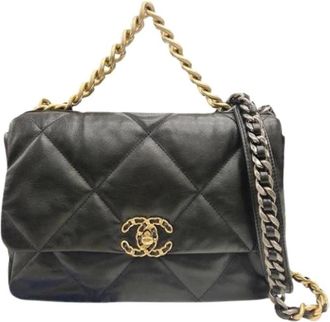 Chanel Pre-owned Vintage Schoudertas - Dames - Vintage Schoudertas - Zwart - ONE Size - Leer - Vintage
