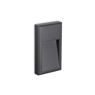 Netlighting Febe LED Outdoor Flush Wall Light Anthracite IP65 3000K in Black