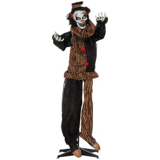 OUTSUNNY Halloween Outsunny 67 Life Size Outdoor Talking Circus Clown Light Up Eyes - Laughter | TJ Hughes Multi