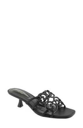 Christian Siriano Ixla Kitten Heel Sandal in Black at Nordstrom, Size 7.5
