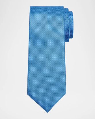Stefano Ricci Men & apos;s Micro-Grid Silk Tie