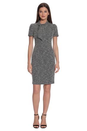 Maggy london tie neck midi dress best sale