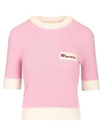 Marni Roundneck Sweater Knitwear Rose