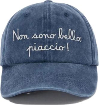MC2 Saint Barth Davis Hat - Dames - Petten - Blauw - ONE Size - Katoen - Accessoires
