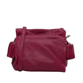 Loewe Tweedehands leren schoudertassen - Dames - Pre-owned - Roze - Maat: ONE Size Leer