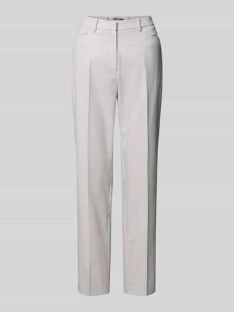 More & More More & More Hose mit B&uuml;gelfalten und Eingrifftaschen in Hellgrau, Gr&ouml;&szlig;e 38