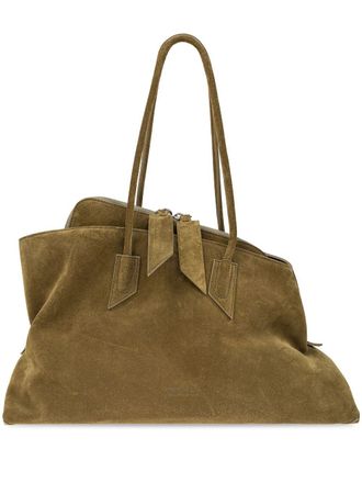 トートバッグ THE ATTICO \"THE WALK\" BAG SMALL (250WAH00058 LBT019AA100) The Attico Friday mini leather tote bag - Black