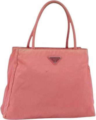 Prada Pre-owned Tote Bags, female, Pink, Size: ONE SIZE Pre-owned Vintage Tote Bag