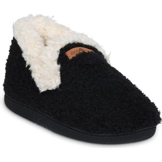 GaaHuu Cozee Faux Fleece Lined Slipper in Black at Nordstrom Rack, Size Medium
