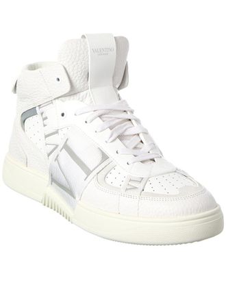 Valentino Vltn Leather High-Top Sneaker