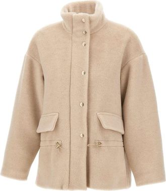 Eleventy Faux Fur Jas - Dames - Winterjassen - Beige - M - Jassen