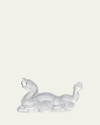 Lalique Dragon Tianlong Sculpture, Clear