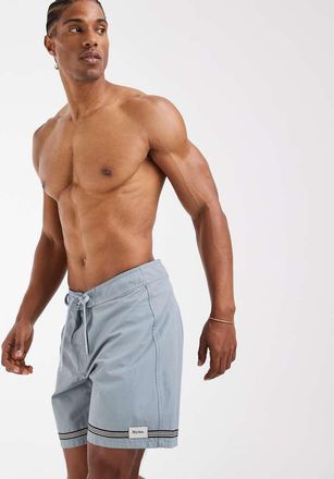 Rhythm Boxer aderenti blu minerale a righe
