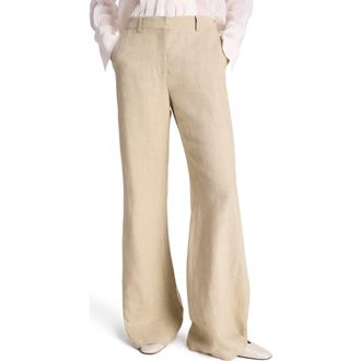 TWP Howard Linen Wide Leg Pants in Safari at Nordstrom Rack, Size 10