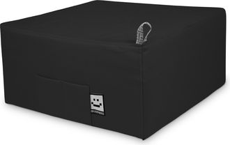 Happers Happers - Puff Cama Individual Para Una Persona Polipiel Negro &Uacute;nico Negro