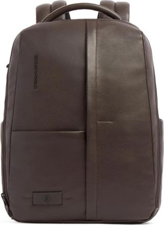 Piquadro Russel Laptoprugzak 15.6 - Heren - Rugzakken - Bruin - ONE Size - Leer - Tassen