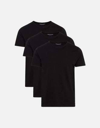 Tommy Hilfiger Mens 3-Pack Stretch Cotton V-Neck T-Shirts, Black - Size: 32/30/31/36