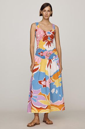 S/W/F Cotton Floral Maxi Dress
